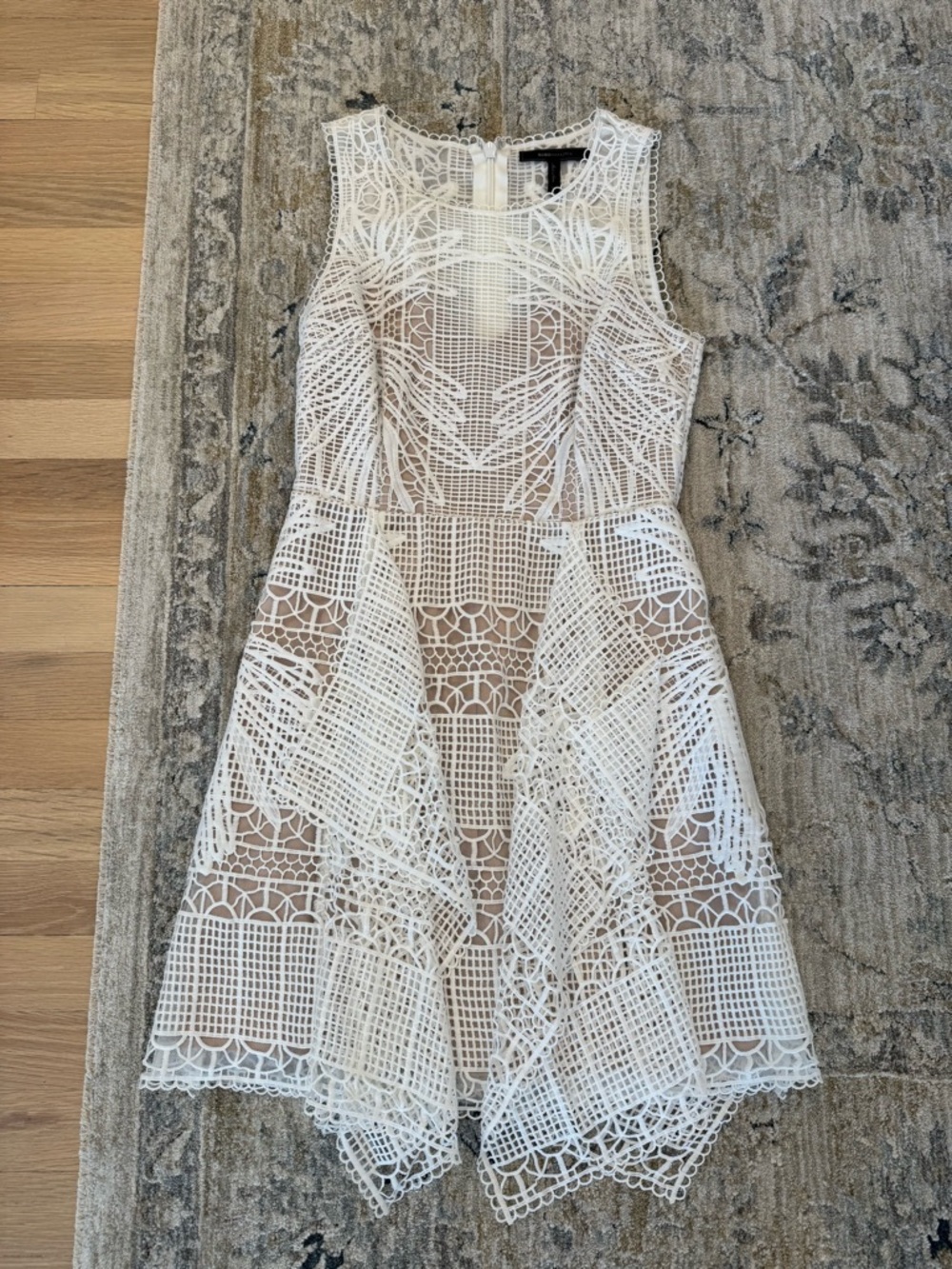 BCBG Maxazria White Lace Dress